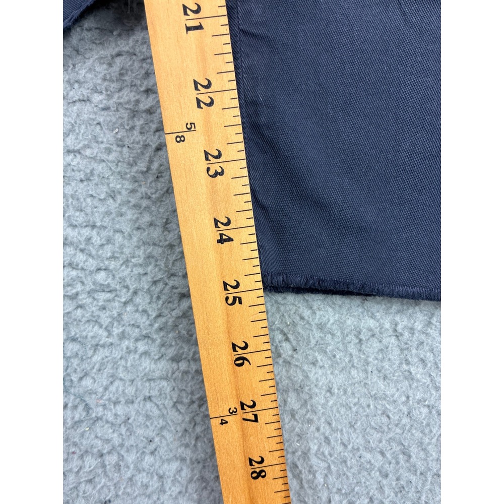 Frank & Eileen Wicklow Chino Pants Womens 6 Blue Cropped Raw Hem Quiet Luxury - Picture 5 of 12